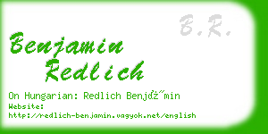 benjamin redlich business card